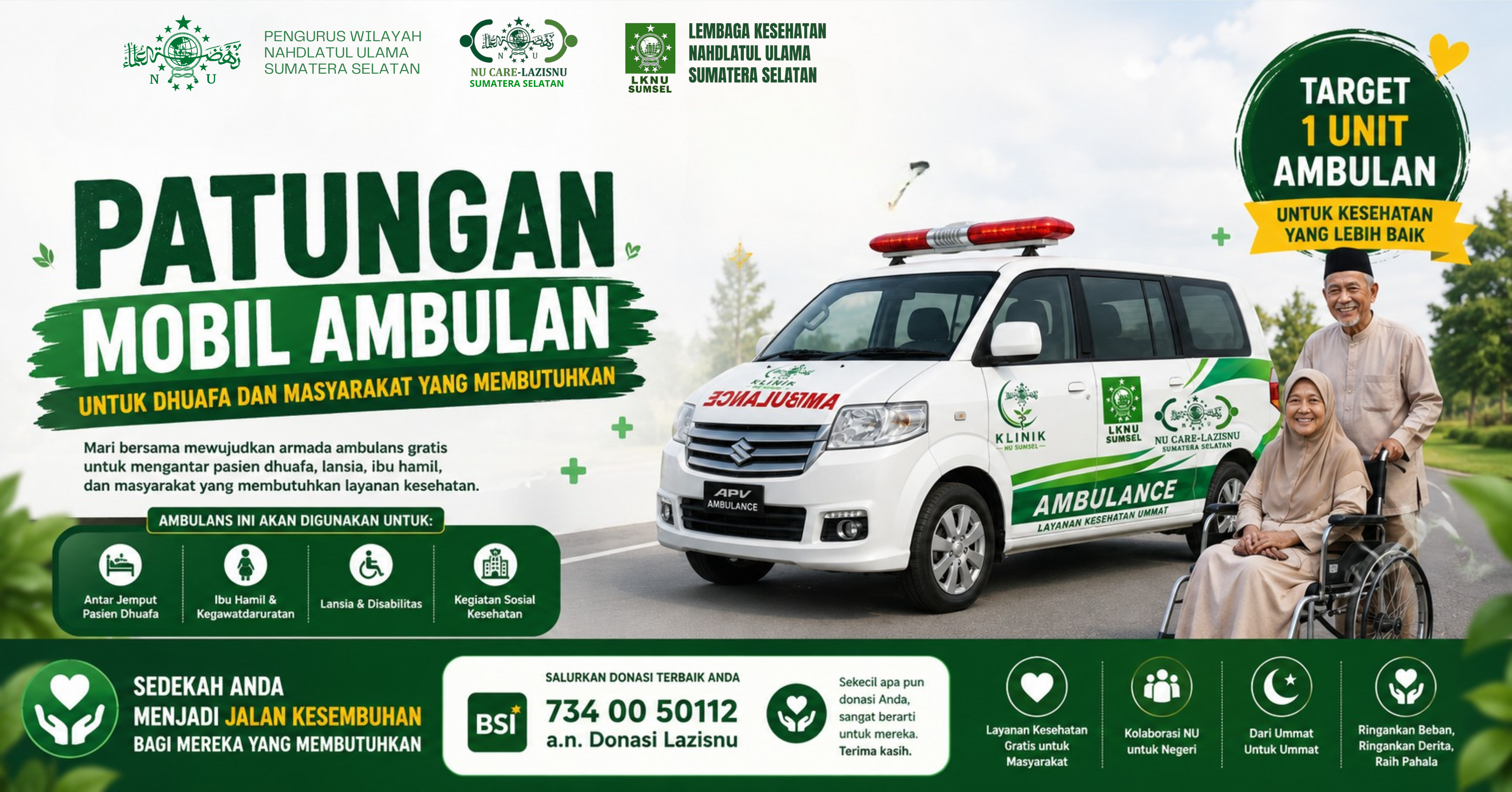 Patungan Mobil Ambulans untuk Dhuafa